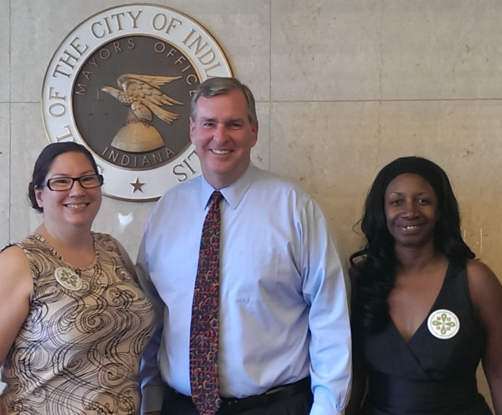 July 18, 2013 - Walk Urban Indy had a productive meeting with Indianapolis Mayor Greg Ballard